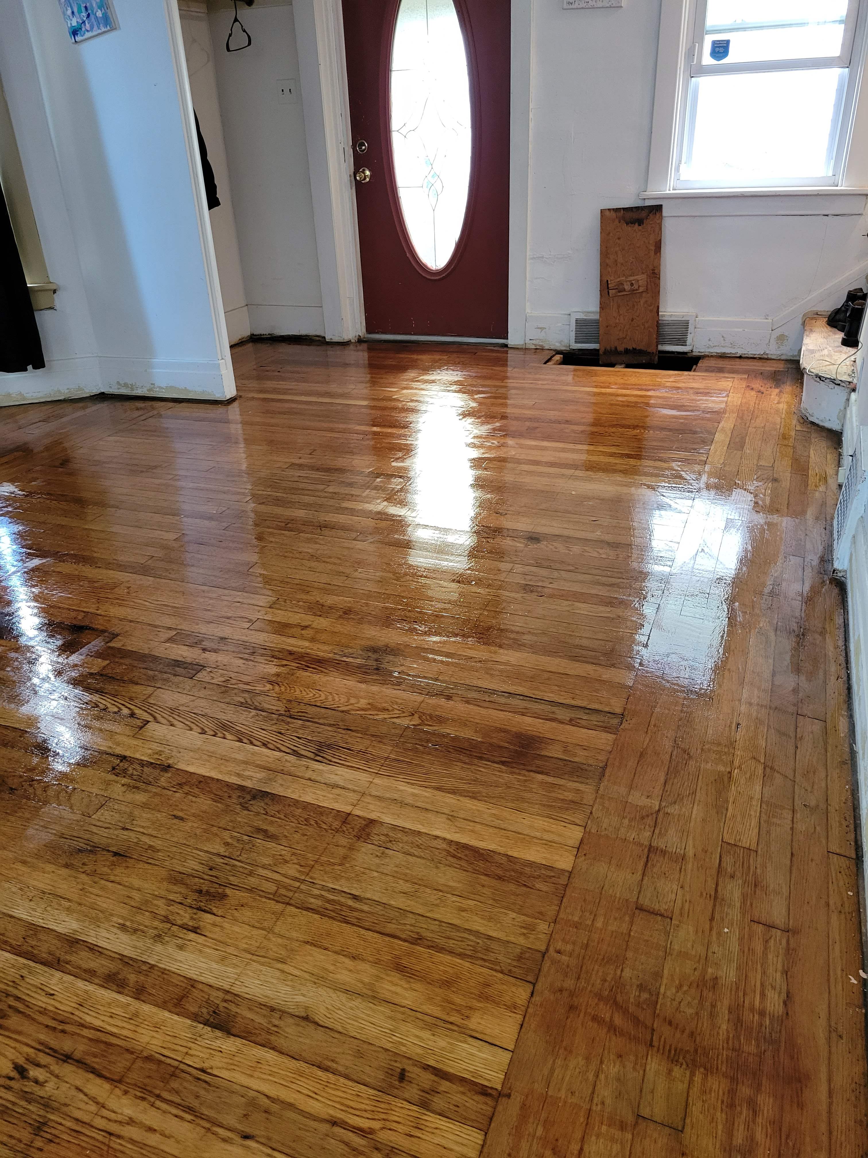 Refinished hardwood floors